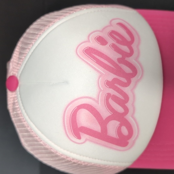 Mattel, Berkshire Fashions,Barbie Pink/White Trucker Hat,NWT. - Picture 5 of 8